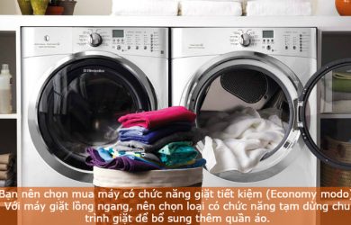 sử dụng máy giặt