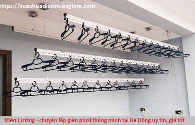 lắp giàn phơi thông minh tại cầu giấy